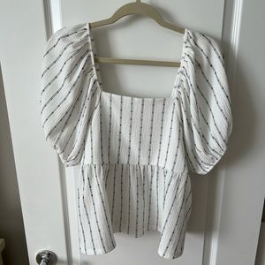 Madewell Puff Sleeve Empire Top